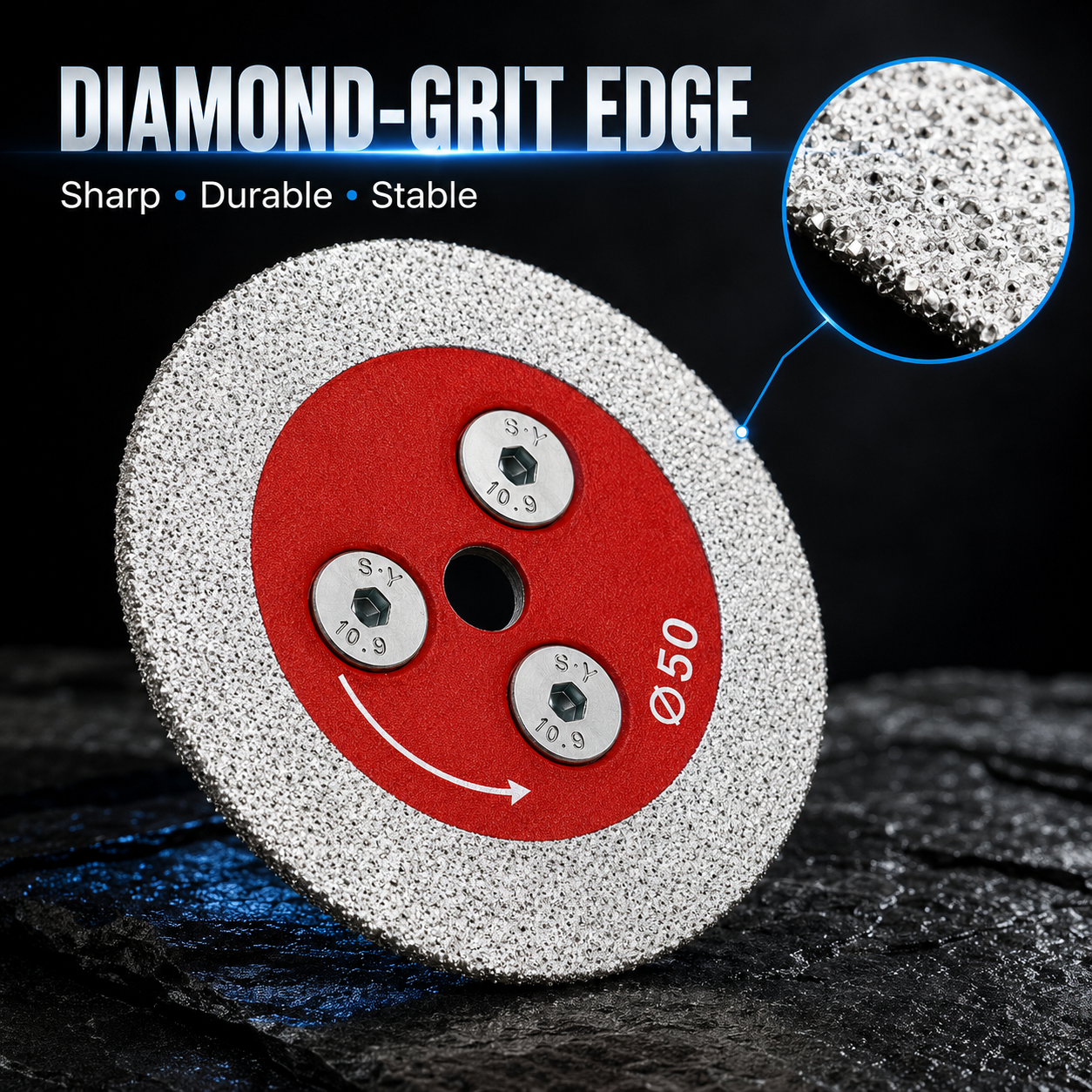 ⚡ 2-Inch Diamond Cutting Disc – Precise Cuts. Wet &amp; Dry Use.