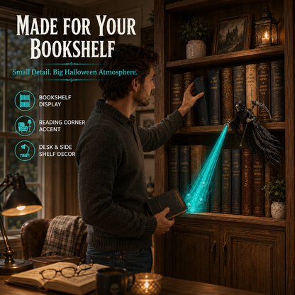 🔥☠️The Soul Collector — Haunted Reaper Shelf Light👻