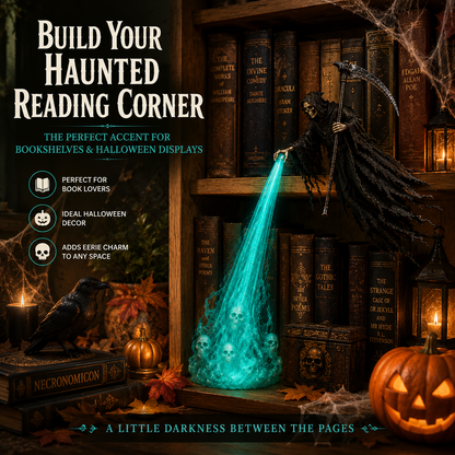 🔥☠️The Soul Collector — Haunted Reaper Shelf Light👻