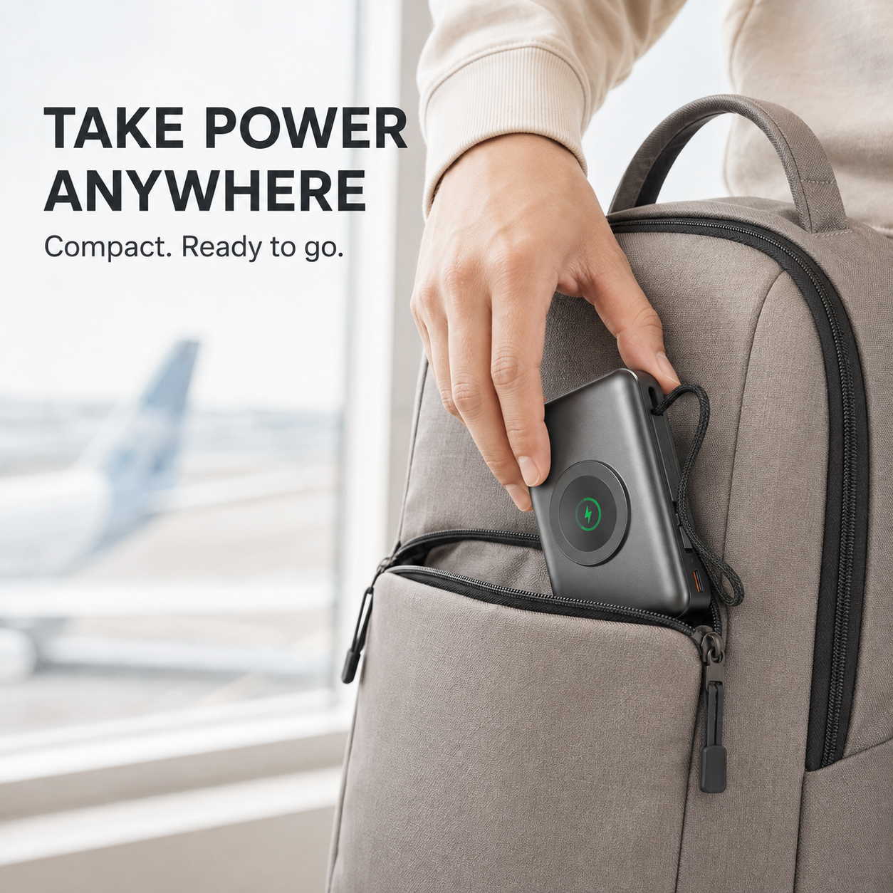 5000mAh 3-in-1 Magnetic Wireless Power Bank – Fast Charging for iPhone, Apple Watch & AirPods