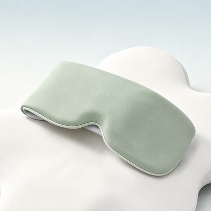 Lights Out Weighted Eye Mask, 360° Wraparound Total Blackout Sleep Mask, Soft Contoured Night Eye Cover for Deep Sleep, Travel, Naps and Shift Work