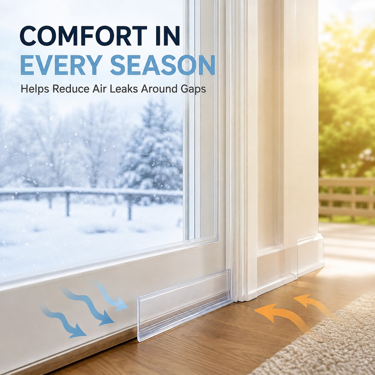 🔥LAST SALE 55% OFF🛡️Self-Adhesive Door & Window Weather Seal Tape | Draft Barrier