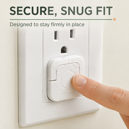 Baby Proof Socket Covers with Smart Handle Design