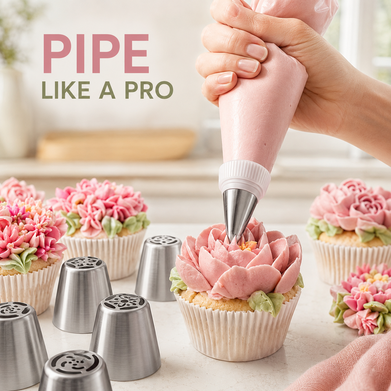 🧁 27-Piece Piping Kit – Create in Bloom