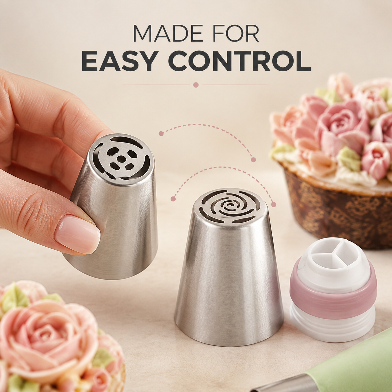 🧁 27-Piece Piping Kit – Create in Bloom