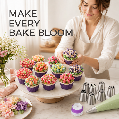 🧁 27-Piece Piping Kit – Create in Bloom