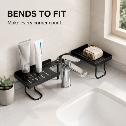 Adjustable Faucet Shelf – No-Drill Sink Organizer & Storage Rack