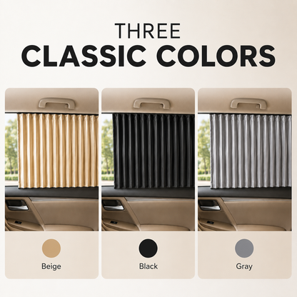 4 Pcs Beige Magnetic Car Side Window Sun Shades, Privacy & UV Protection