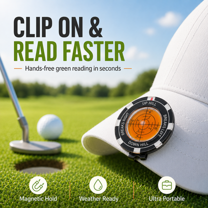 Portable Golf Green Reader & Ball Marker – High-Precision Putting Alignment Tool for Accurate Green Reading