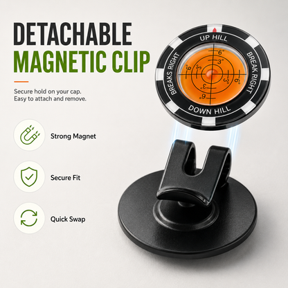Portable Golf Green Reader & Ball Marker – High-Precision Putting Alignment Tool for Accurate Green Reading