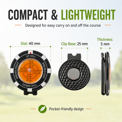 Portable Golf Green Reader & Ball Marker – High-Precision Putting Alignment Tool for Accurate Green Reading