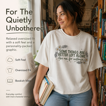 Funny Introvert Shirt Women Plus Size Sarcastic Floral Graphic Tee