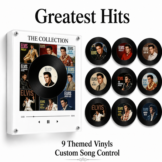 🎵 MagnetTunes Retro Vinyl Music Player – Magnetic NFC Record Album Display & Wireless Speaker Decor[FREE SHIPPING]