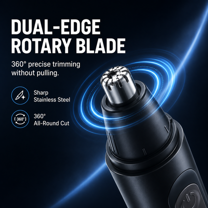Professional Electric Nose Hair Trimmer with LED Display – Painless Ear, Eyebrow & Facial Hair Remover for Men & Women