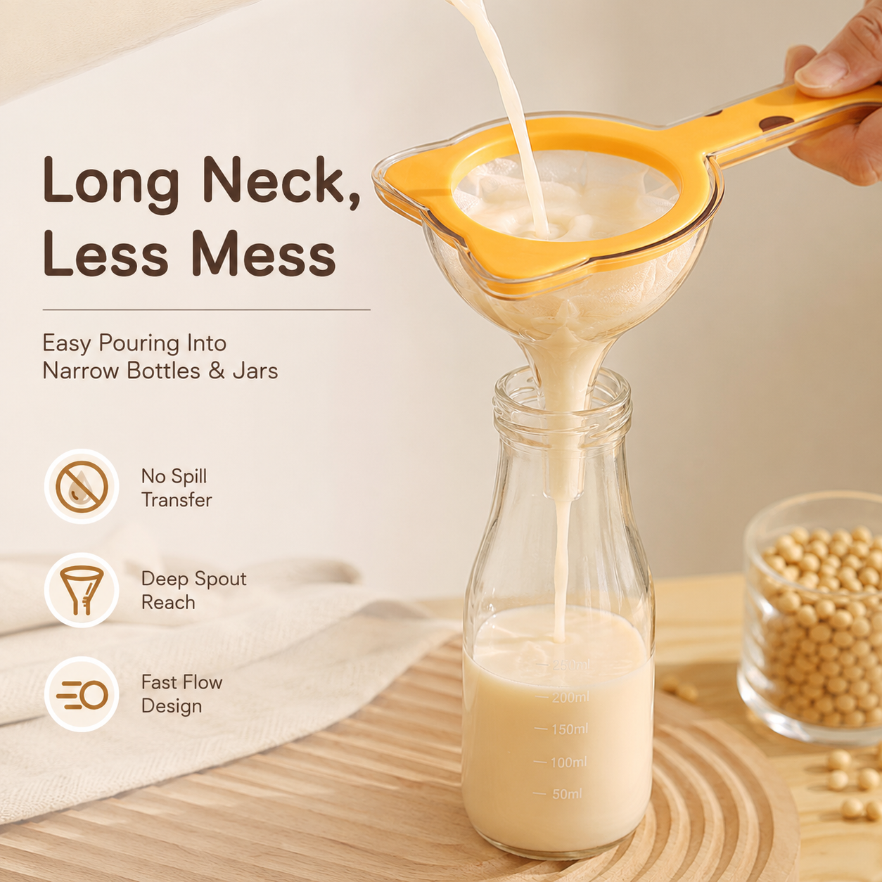 🐱 Cat Ear Fine Mesh Strainer – Multi-Purpose Kitchen Filter for Coffee, Tea & Flour