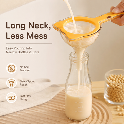 🐱 Cat Ear Fine Mesh Strainer – Multi-Purpose Kitchen Filter for Coffee, Tea & Flour