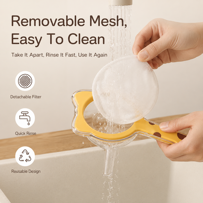 🐱 Cat Ear Fine Mesh Strainer – Multi-Purpose Kitchen Filter for Coffee, Tea & Flour