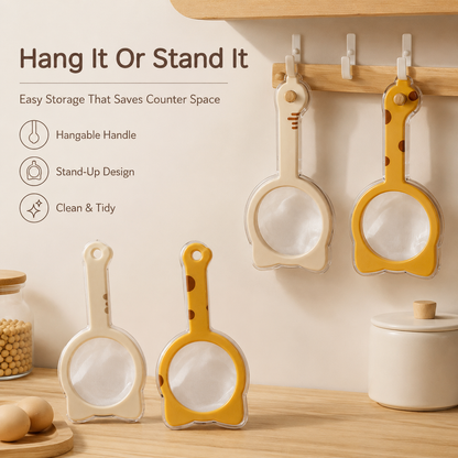 🐱 Cat Ear Fine Mesh Strainer – Multi-Purpose Kitchen Filter for Coffee, Tea & Flour
