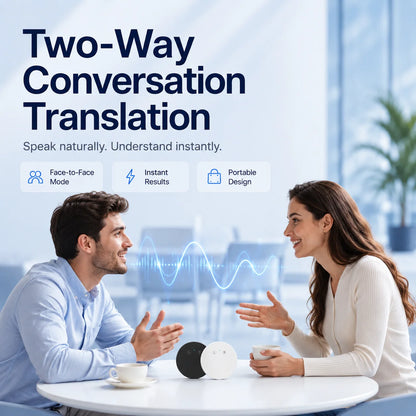 🔥LAST DAY 49% OFF🔥AI Language Translator Device – Real-Time Two-Way Voice Translator with Multi-Language Support