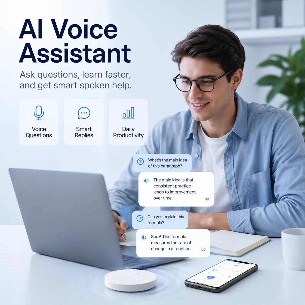 🔥LAST DAY 49% OFF🔥AI Language Translator Device – Real-Time Two-Way Voice Translator with Multi-Language Support