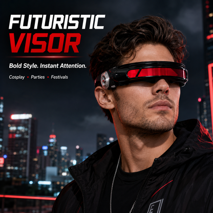 X-Energy Sunglasses Future Hero Visor Cyberpunk Eyewear Props, Party Cosplay Festival Comic Game Lens