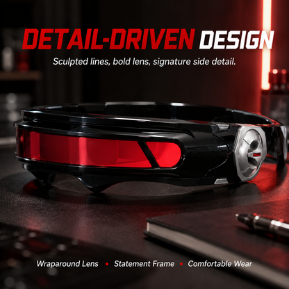 X-Energy Sunglasses Future Hero Visor Cyberpunk Eyewear Props, Party Cosplay Festival Comic Game Lens