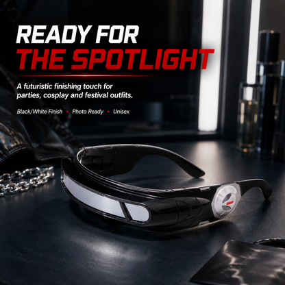 X-Energy Sunglasses Future Hero Visor Cyberpunk Eyewear Props, Party Cosplay Festival Comic Game Lens