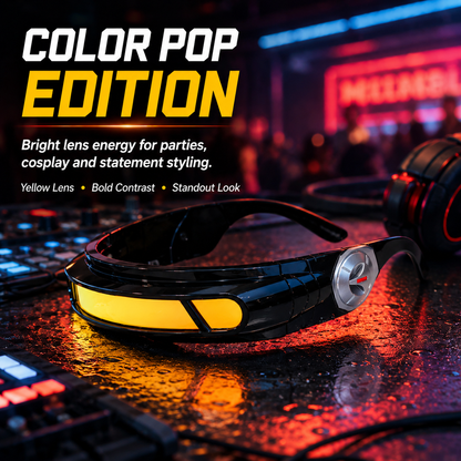 X-Energy Sunglasses Future Hero Visor Cyberpunk Eyewear Props, Party Cosplay Festival Comic Game Lens