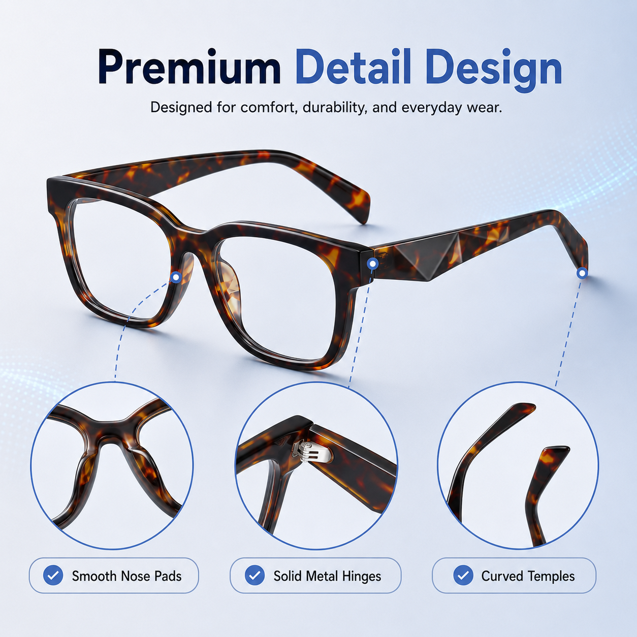 Women's Blue Light Blocking Glasses – UV400 Protection, Lightweight Angular Frame for Work, Reading & Daily Screen Use