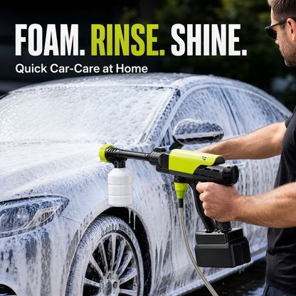 Cordless Portable Pressure Washer | Battery-Powered High-Pressure Car Wash Gun for Home & Outdoor Cleaning