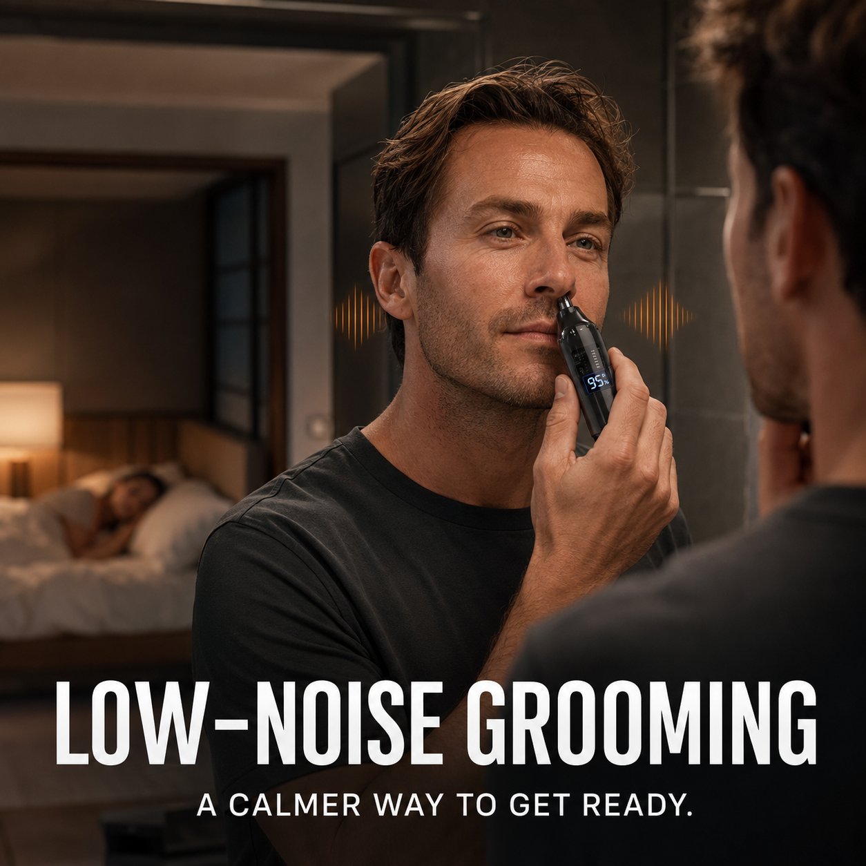 Professional Electric Nose & Ear Hair Trimmer | LED Display, Painless Nose, Eyebrow & Facial Hair Remover for Men & Women