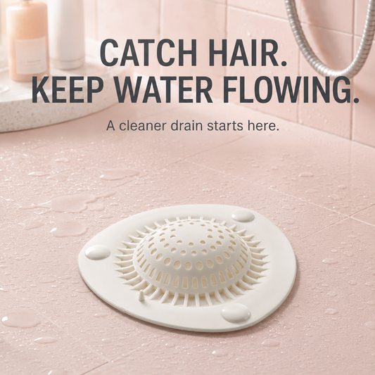 BUY 1 GET 1 FREE🔥Hair Catcher Drain Covers | Self-Adhesive Disposable Hair Trap Stickers for Shower, Bathroom Sink & Floor Drain
