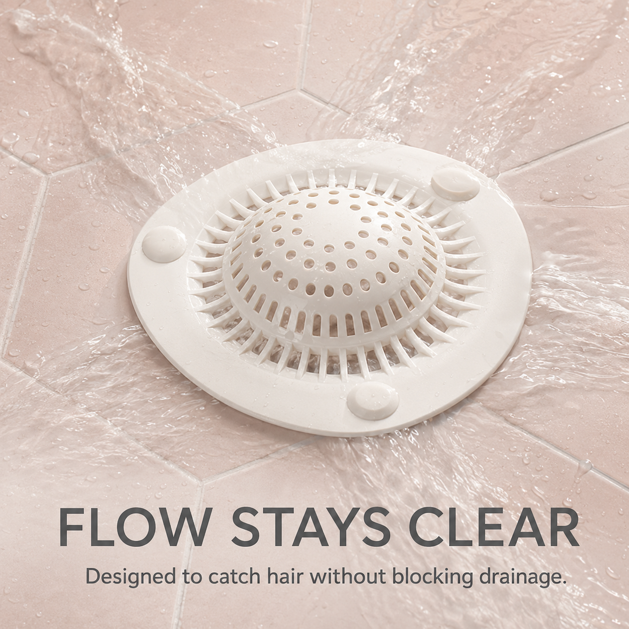 BUY 1 GET 1 FREE🔥Hair Catcher Drain Covers | Self-Adhesive Disposable Hair Trap Stickers for Shower, Bathroom Sink & Floor Drain