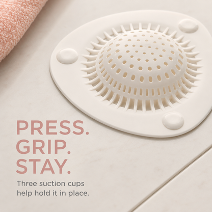 BUY 1 GET 1 FREE🔥Hair Catcher Drain Covers | Self-Adhesive Disposable Hair Trap Stickers for Shower, Bathroom Sink & Floor Drain