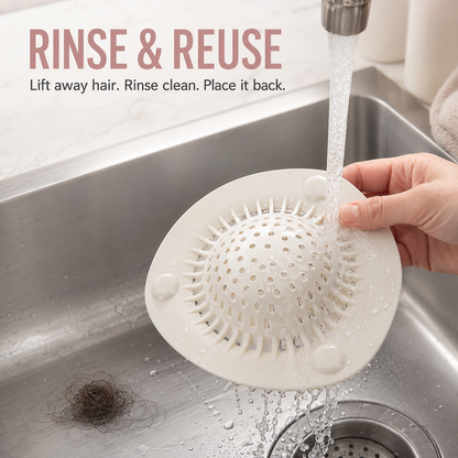 BUY 1 GET 1 FREE🔥Hair Catcher Drain Covers | Self-Adhesive Disposable Hair Trap Stickers for Shower, Bathroom Sink & Floor Drain