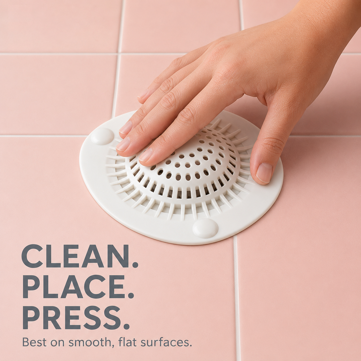 BUY 1 GET 1 FREE🔥Hair Catcher Drain Covers | Self-Adhesive Disposable Hair Trap Stickers for Shower, Bathroom Sink & Floor Drain
