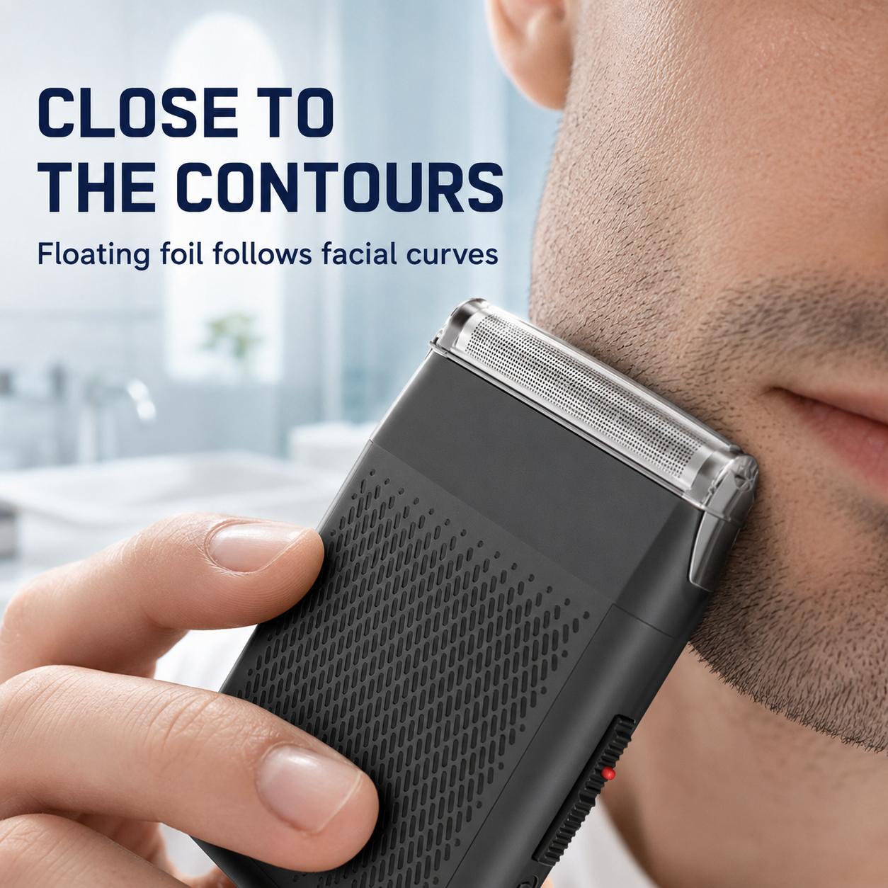 Mini Electric Foil Shaver for Men | Rechargeable Portable Beard Razor for Close & Smooth Shaving