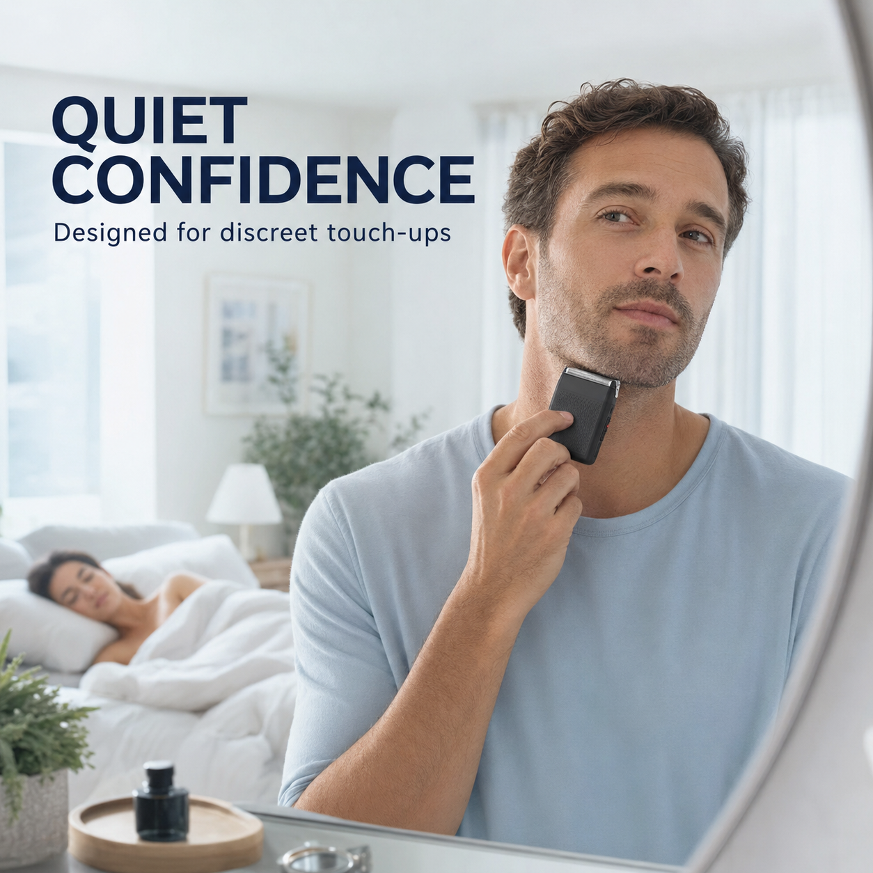 Mini Electric Foil Shaver for Men | Rechargeable Portable Beard Razor for Close & Smooth Shaving