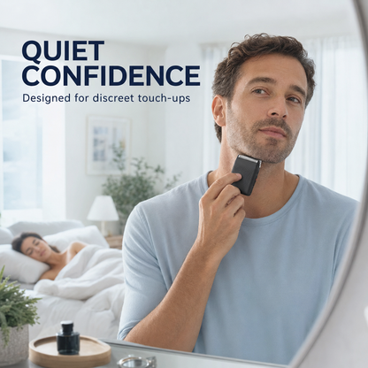 Mini Electric Foil Shaver for Men | Rechargeable Portable Beard Razor for Close & Smooth Shaving