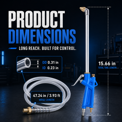 2-in-1 Air & Water Cleaning Gun – High-Pressure Dust Blower & Engine Cleaning Sprayer for Cars, Garages & Workshops