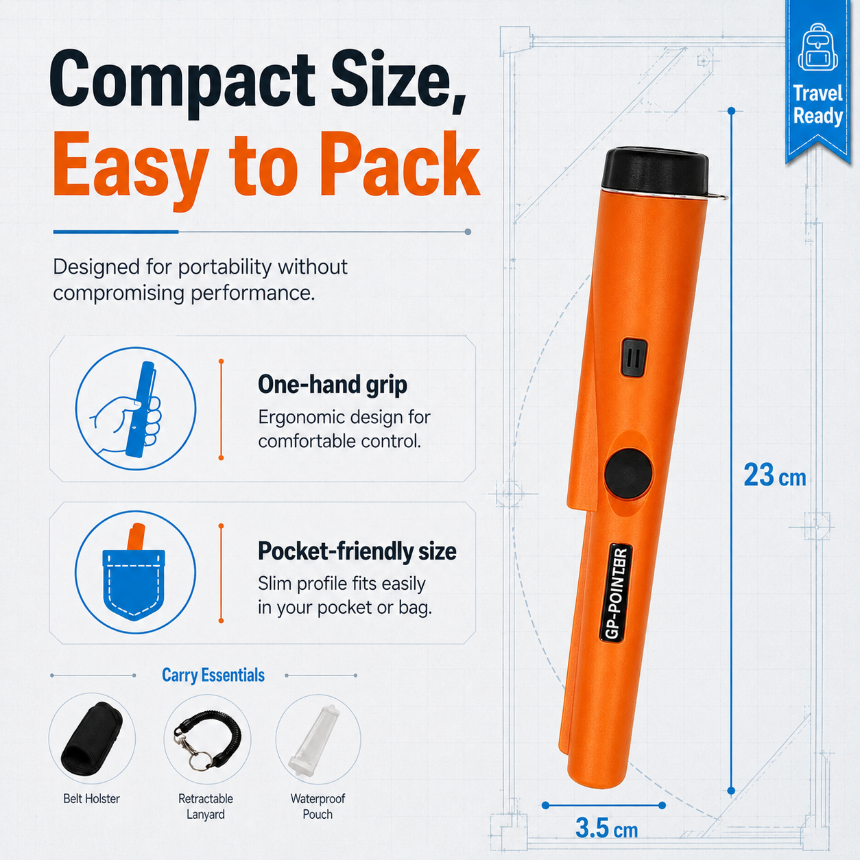 🔍 GP-Pointer Pinpointer Metal Detector – Find More. Faster.