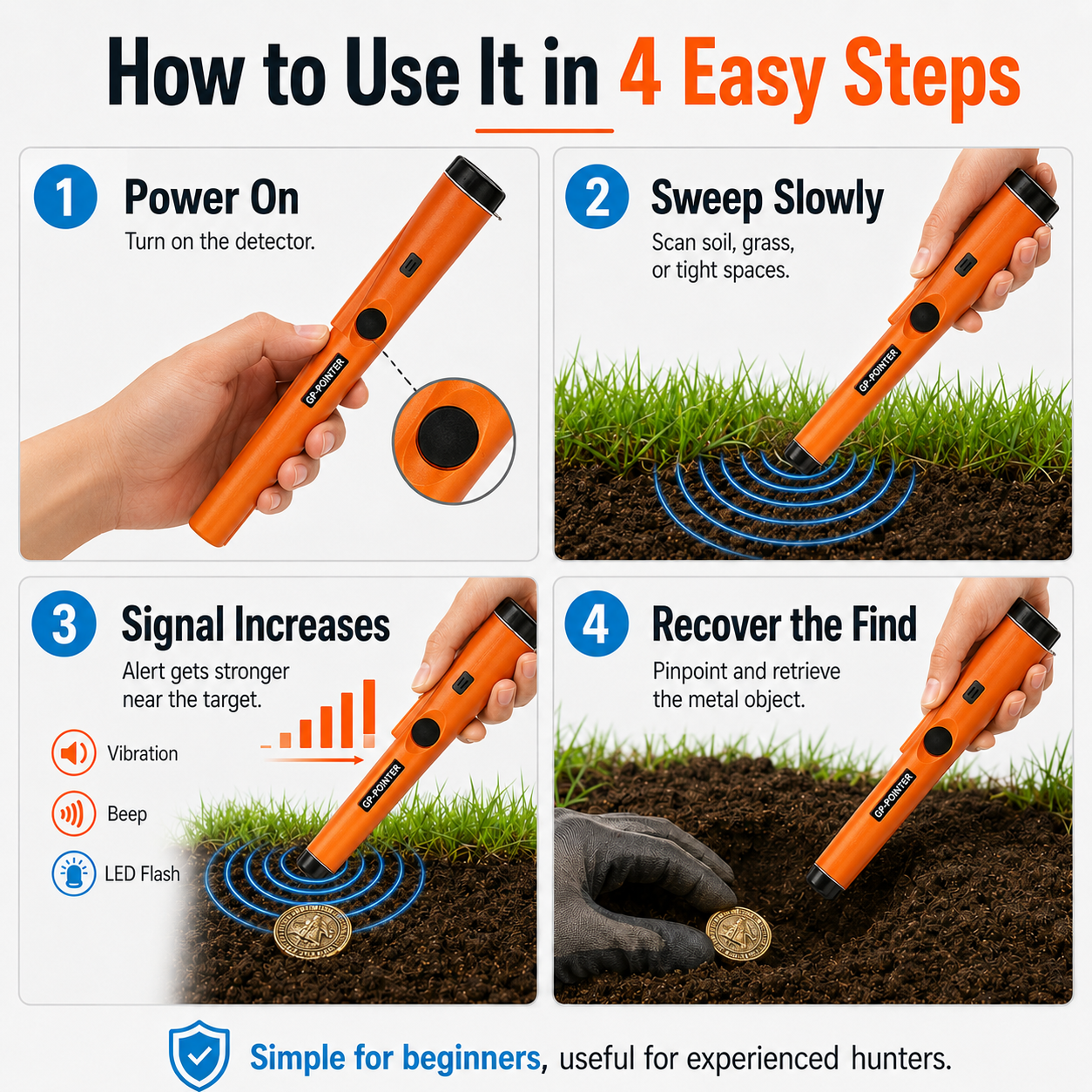 🔍 GP-Pointer Pinpointer Metal Detector – Find More. Faster.