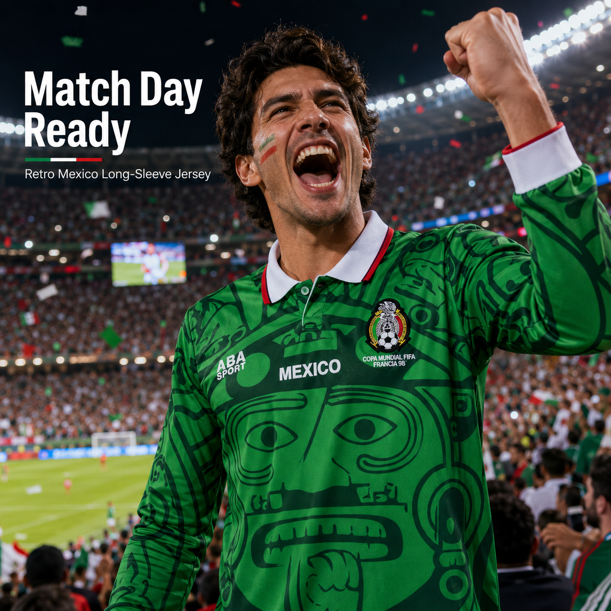 1998 Mexico Soccer National Team Home BLACK Nostalgia Soccer Jersey #2 Suarez #3 Sanchez Classic Breathable Quick Dry Soccer Jersey