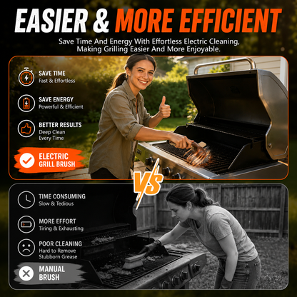 ⚡Electric BBQ Grill Brush | Bristle-Free Cordless Grill Cleaner