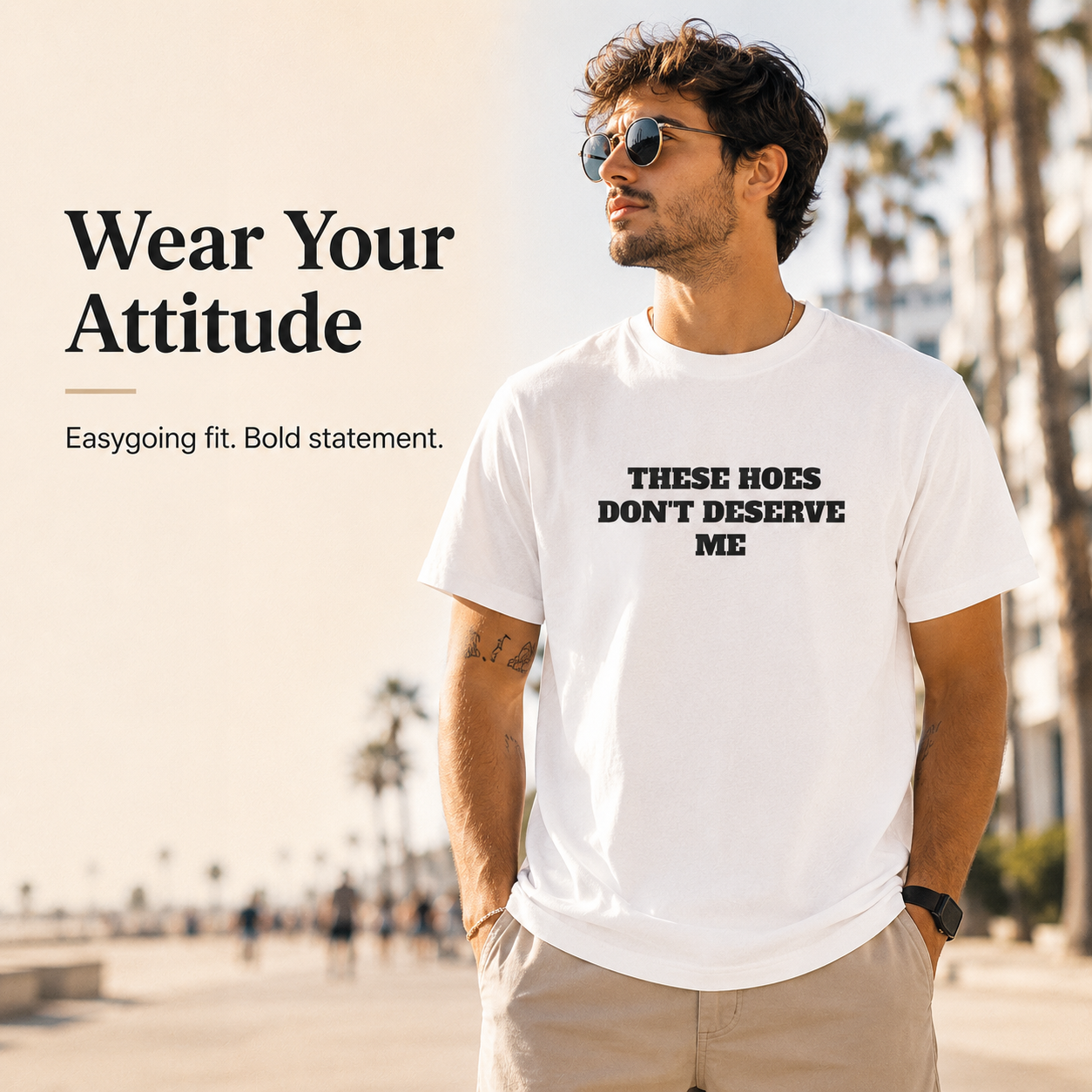 These Chicks Don't Deserve Me- T Shirt Casual Classic