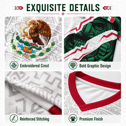 Mexico National Team Style Soccer Jersey 2026 V-Neck for Fans & Players