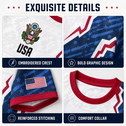 USA National Team Style Soccer Jersey 2026 V-Neck for Fans & Players