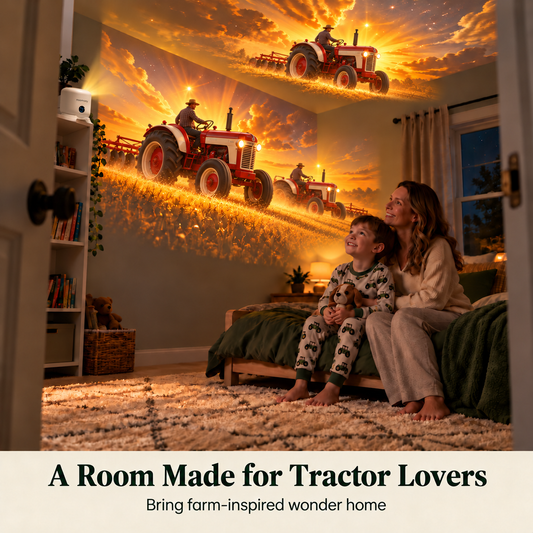 Turn Any Room Into a Giant Farm Adventure! 🚜🌾 Tractor Projector