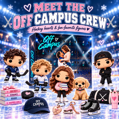 🏒 Off Campus 24-Day Collectible Surprise Calendar💗 – Hockey Romance Mini Figures & Gift Set🎁