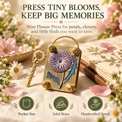 🌼 50% OFF Today! Mini Flower Press Keepsake for Tiny Blooms & Petals